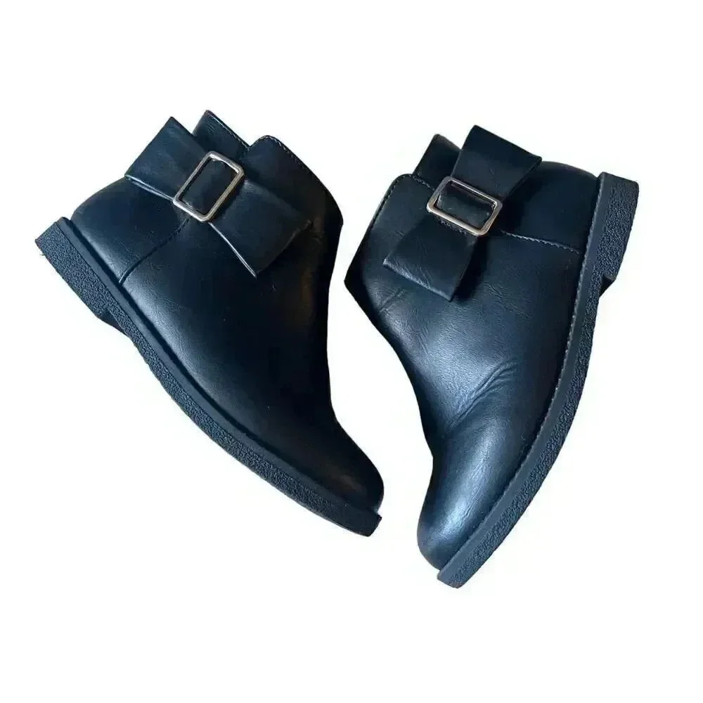 The Children’s Place Toddler Girls Buckle Booties Black SZ 10